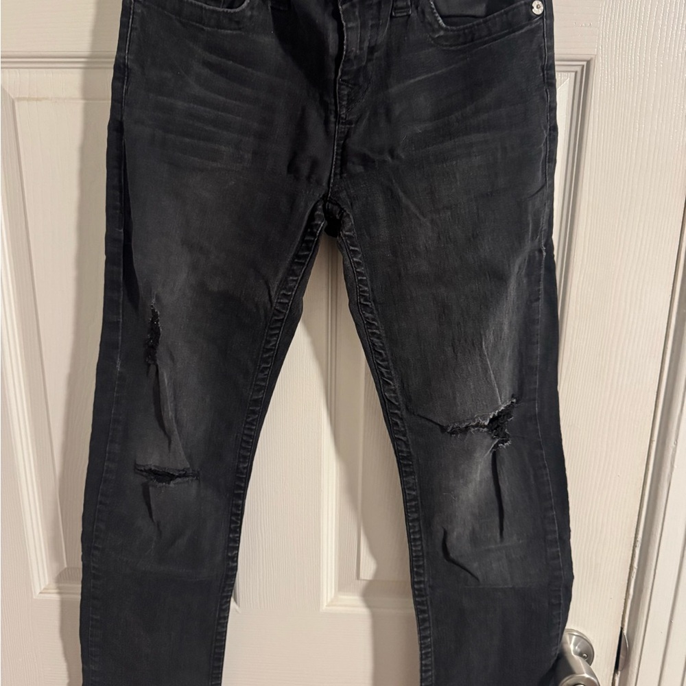 True Religion Kids Black Distressed Jeans